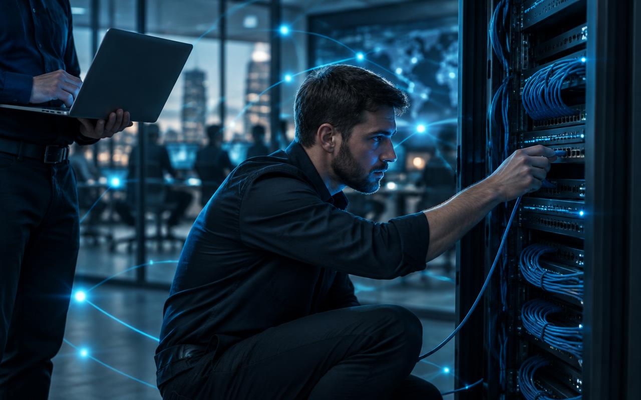 Digitale symbolen voor professioneel IT-beheer